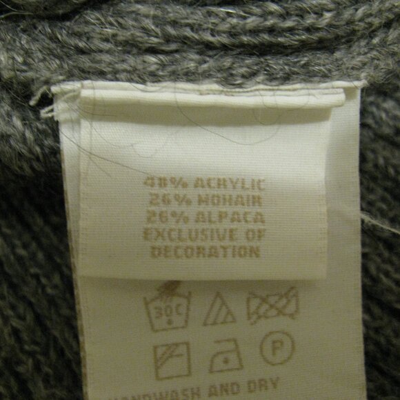 Tommy Hilfiger Mohair Alpaca Acrylic blend Cowl neck womans sweater LARGE - Picture 7 of 7